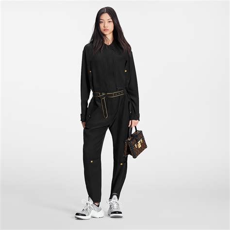 louis vuitton silk jumpsuit.